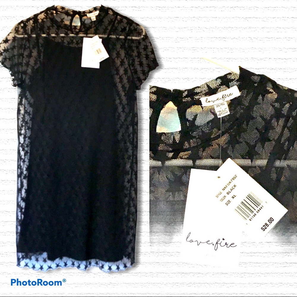 Girls nwt black dress